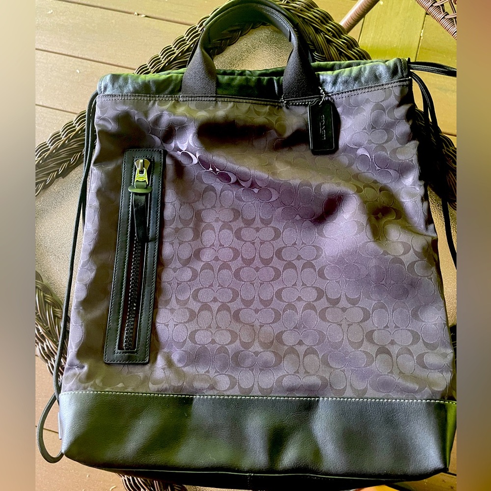 Coach Black Backpack